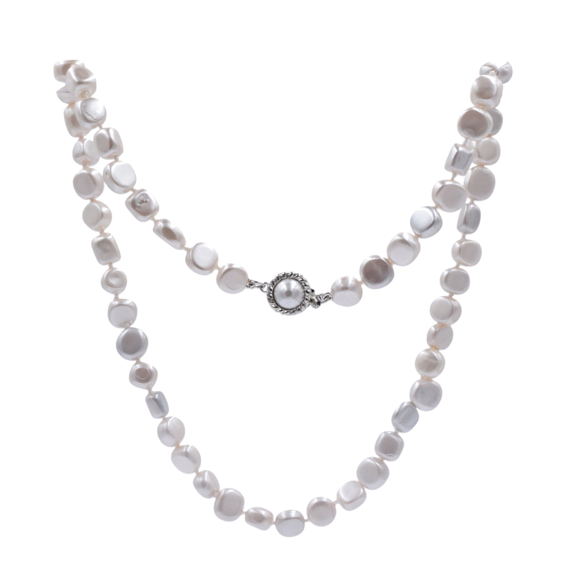 Collar de Perla Barroca | Ibory Clásico | Perla Pulida de 45cm