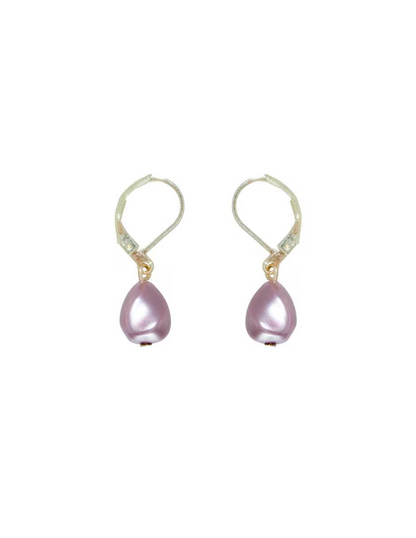 Juego Collar Aretes y Pulsera | Perlas Mallorca Piñon | Bicolor Rosa Lila 8MM