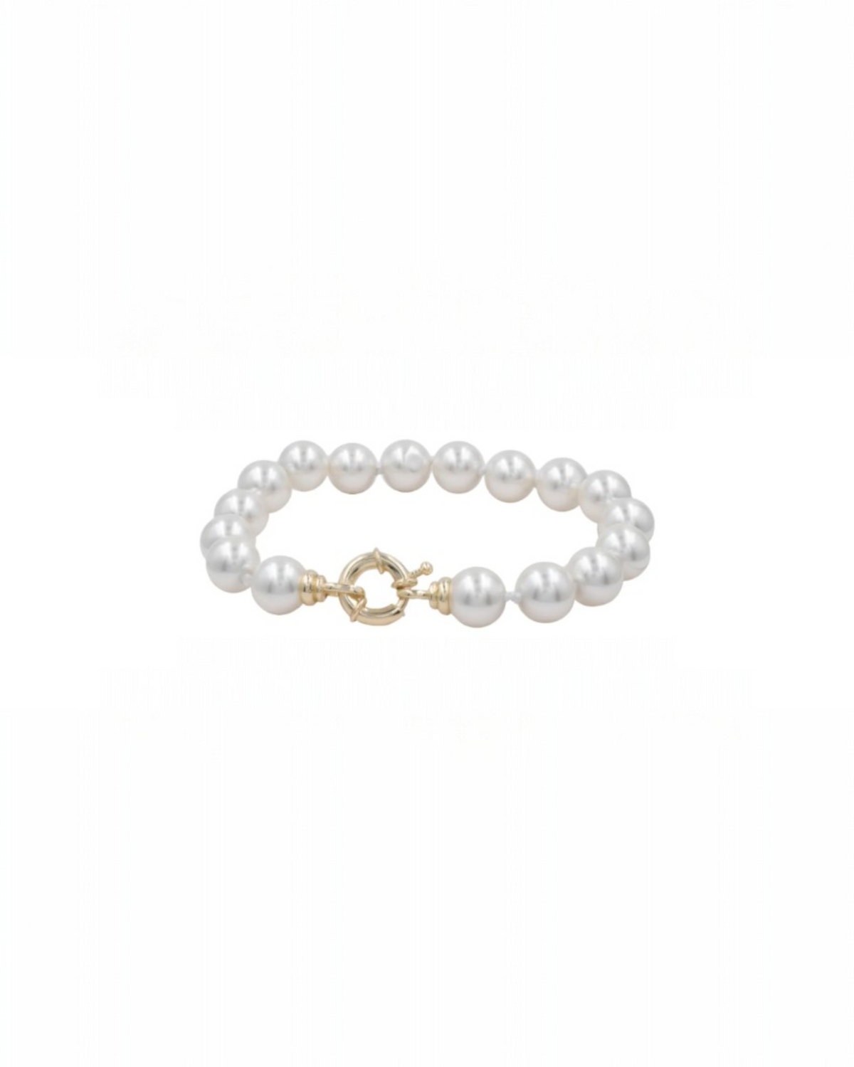 Pulsera de Perla Mallorca | Clásica con Broche Marino 8mm