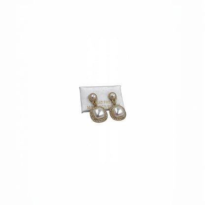 Aretes Perla Mallorca | En Chapa de Oro | Colgantes con Zirconias