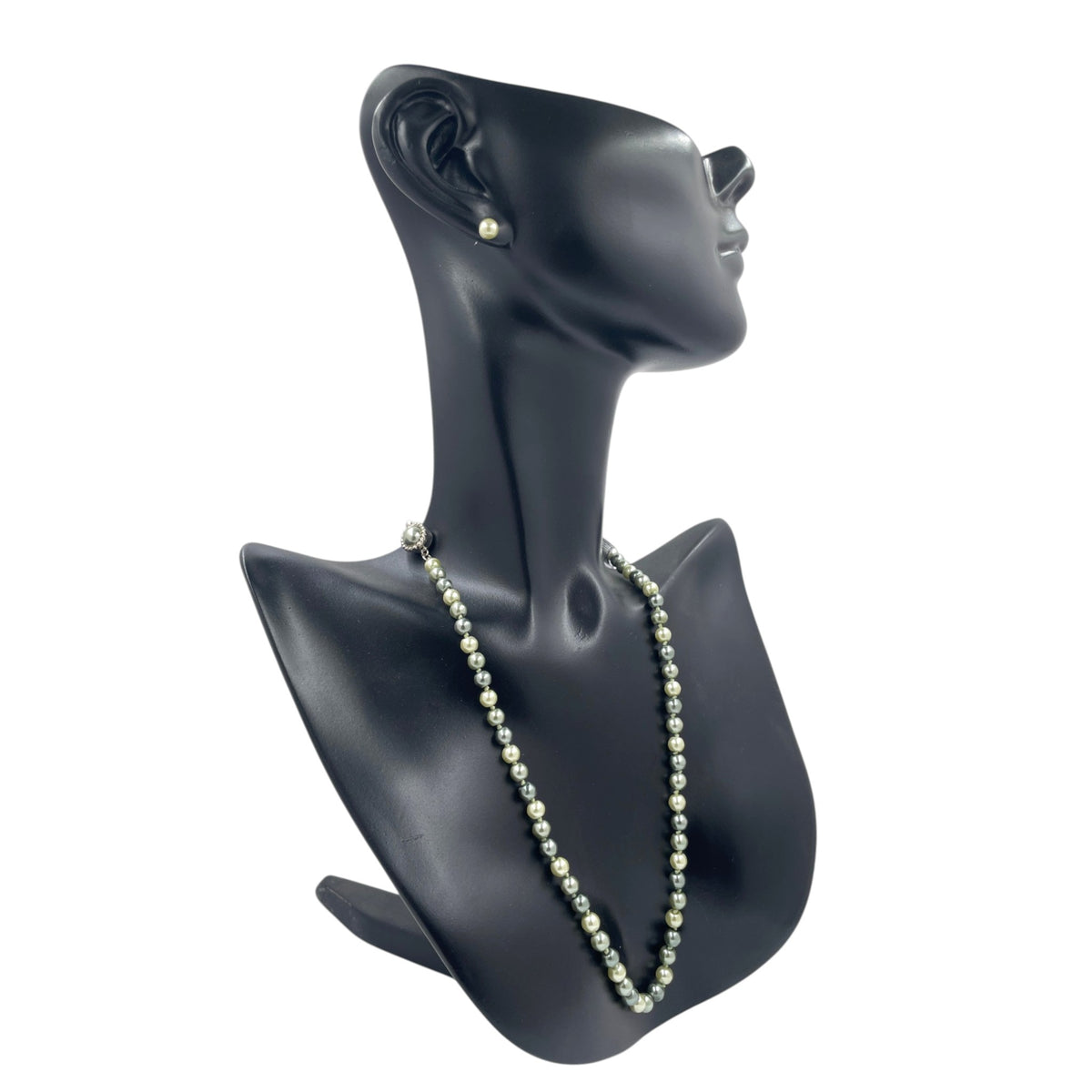 Set Collar y Aretes | Perlas Mallorca Bijoux | Bicolor tonos Verdes 8MM