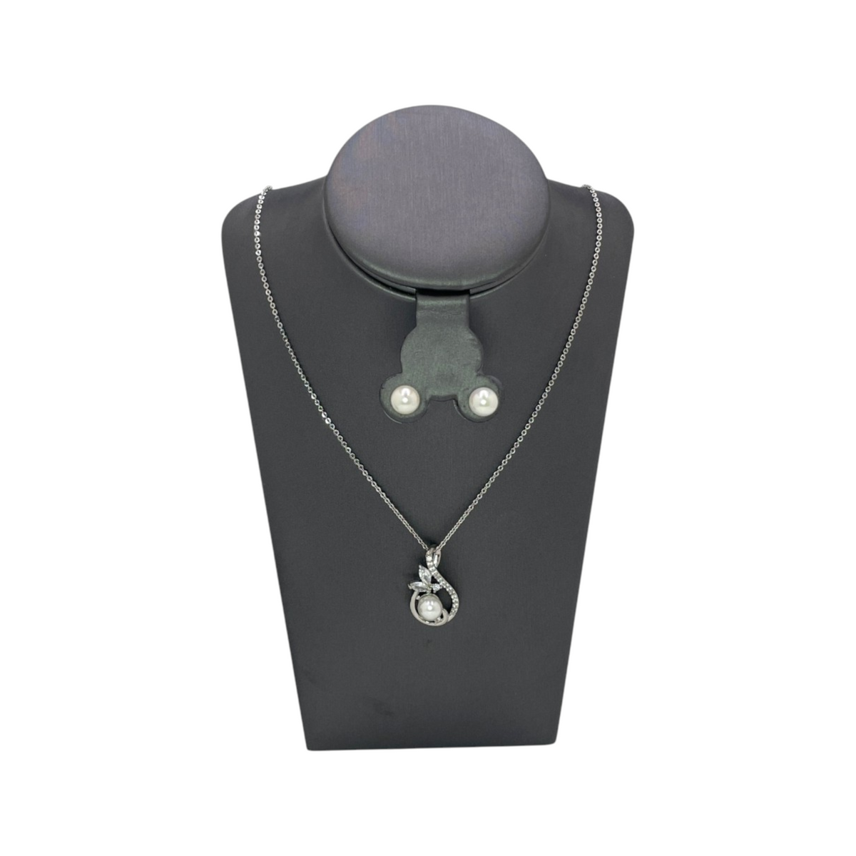 Set de Joyería | Perla y Zirconias | Joyería Elegante Acero inox.