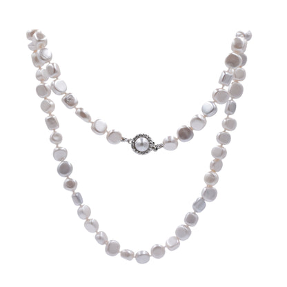 Collar de Perla Barroca | Ibory Clásico | Perla Pulida de 45cm