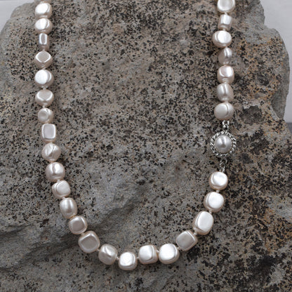 Collar de Perla Barroca | Ibory Clásico | Perla Pulida de 45cm