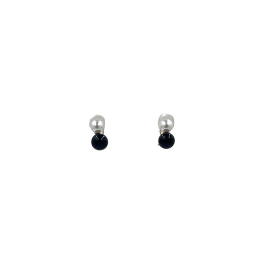 Aretes Perla Mallorca Bijoux | Baño De Chapa De Oro | Ivory Estilo Boquel Doble