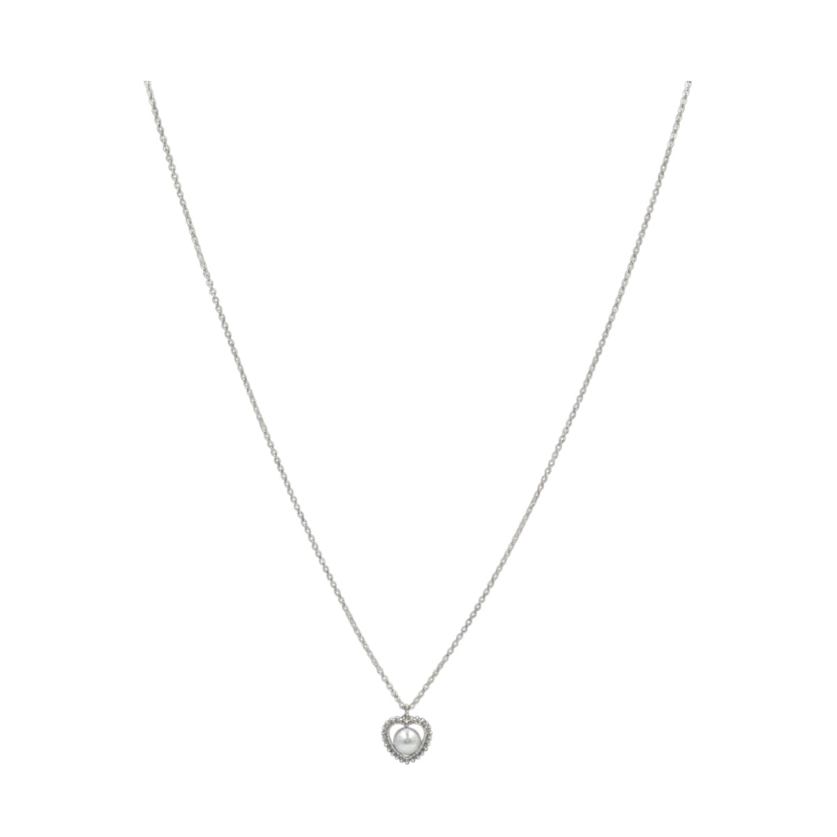 Set de Joyería Premium | Perla con Zirconias | Forma de Corazón
