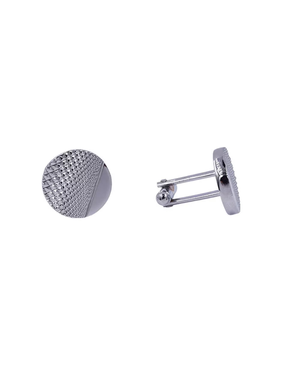 Mancuernas y Pisacorbata Gris | Acero Inoxidable | Estilo Elegante