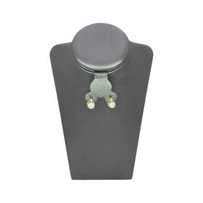 Set de Joyería Premium | Perla con Zirconia en Chapa de Oro