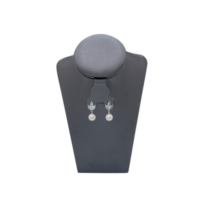 Set de Joyería Premium | Perla con Zirconias | Atemporales Estilo Floral